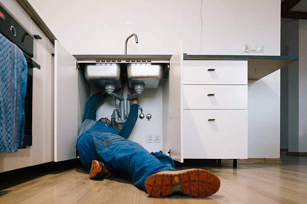 Professional Emergency Plumber technician working in Rougemont, NC